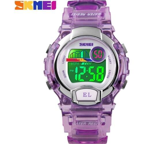 SKMEI Sport Kids Watch Girls Student Gifts Waterproof Alarm Clock Stopwatch Timing Watch LED Luminous Digital Watch Reloj