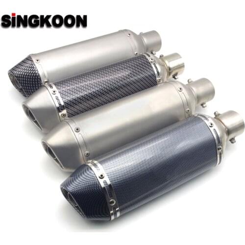 For BMW F800R K1300R S1000R G310R S1000XR F800GT F700 51mm Motorcycle Exhaust Pipe Moto GP Escape Exhaust Scooter Sport Exhaust