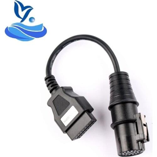 High quality OBD2 Adapter For IVECO 30Pin to 16Pin Female Truck Cable OBD 2 OBDII For IVECO 30 pin to OBD2 16 pin Connector