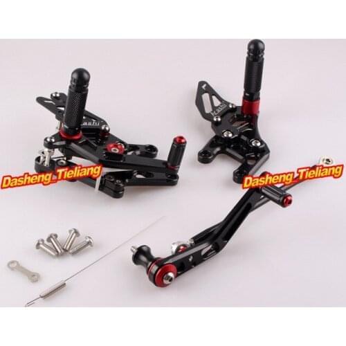 CNC Motorcycle Rearset Rear Set Footpegs For Honda CBR 1000 RR 2009 2010 2011 2012 2013 2014 2015 2016 CBR1000RR Black Aluminum