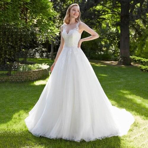 UZN Chic Princess Satin and Tulle Wedding Dress Lace Appliques Sweetheart Bridal Gowns Elegant Brides Dresses Customized