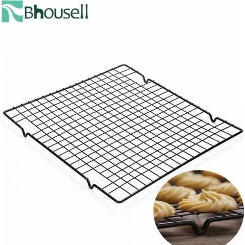 1pc Stainless Steel Non-stick Cooling Rack Cooling Grid Baking Pizza Bread Barbecue Cookie Biscuit Holder Shelf Baking Mold