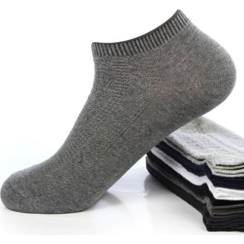 6 pairs/lot Summer Mens Cotton short socks Ankle Socks Ultra Thin Breathable Sock Black White Gray Male Mens Casual sokken