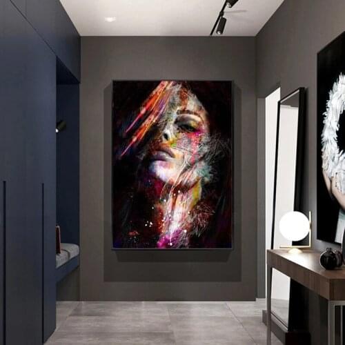 Abstract Graffiti Modern Girls canvas Paintings Art Wall Painting Print On Canvas Pop Art Canva Print For Living Room home Decor