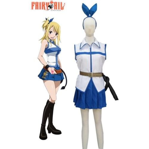 Fairy Tail Lucy Heartfilia White Dress Cosplay Costume