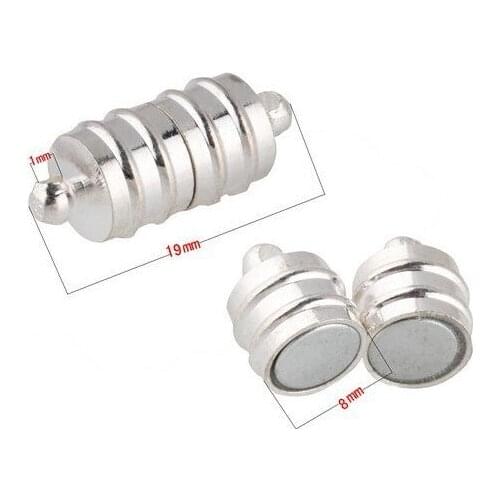Free shipping!Imitation Rhodium plated Magnetic Clasps, Copper, 19 x 8MM, Jewelry Clasps, Decoration Fittings