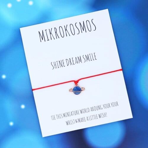Make A Wish Mikrokosmos Planet Bracelet Cosmic Charm Wish Bracelet friendship Jewelry for Women Men Army Space Mikrokosmos Gift