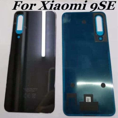 Original New 5.97'' Battery Cover for Xiao mi Mi 9 SE Back Glass Panel Battery Cover For Mi9 SE Rear Door Case Housing With logo