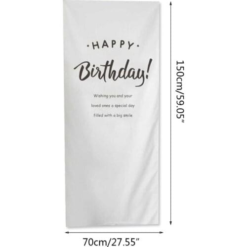 Kid First Birthday Canvas Poster Simple Design 100 Days Cotton Canvas Background Childrens Room Wall Hanging Tapestry