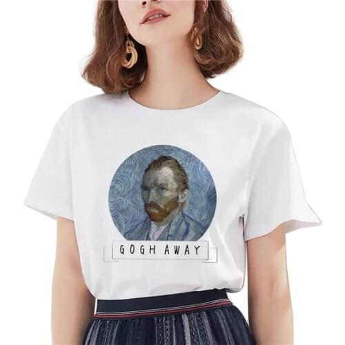 Wild Tshirt Short Sleeve Tshirt ladies Harajuku Painting Print Simple Tshirt 2021 New Summer Womens T-shirt