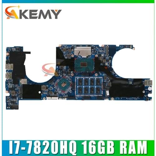 For HP Elitebook 1040 G4 Laptop Motherboard L02230-001 L02230-501 L02230-601 I7-7820HQ CPU 16GB RAM DA0Y0GMBAG0