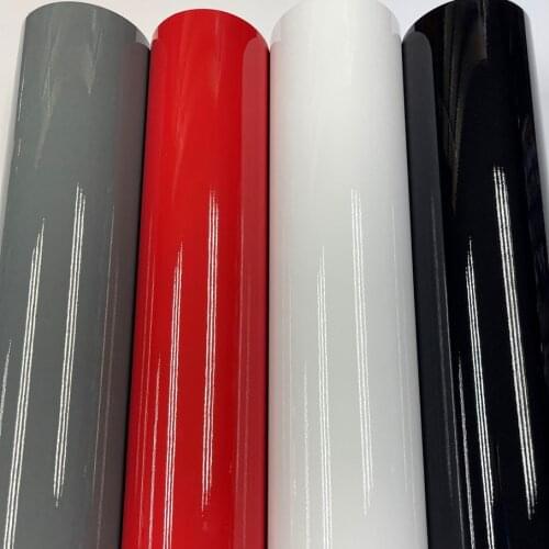 High glossy Black Ultra Gloss Piano Black Vinyl Car Decal Wrap Sticker Black Gloss Film Wrap For HOOD Roof Motorcycle Scooter