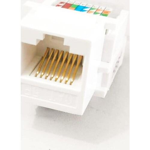 New hot AMP 5pcs CAT5E UTP Network Module Tool-free RJ45 Connector Cable Adapter