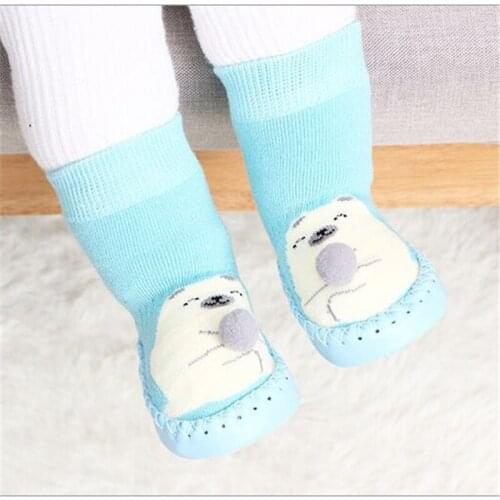 Toddler Shoes 2017 Fall Winter Baby Boys Girls Indoor soft Infant Soft Sole First Walker Warm Terry Cotton Baby Floor Sock Shoe