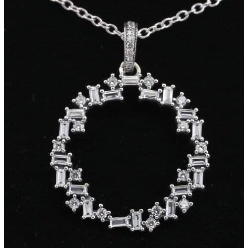 Original Shards Of Sparkle With Crystal Chain Necklace For 925 Sterling Silver Bead Charm Necklace Diy Jewelry