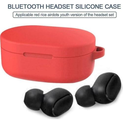 Silicone Earphone Case for Xiaomi Redmi AirDots 2 Earbuds Protective Case Cover Pouch Shell for Airdots S Bluetooth Headphon New