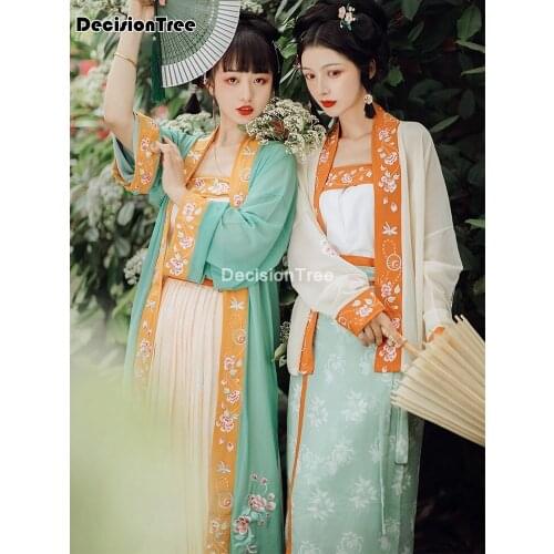 2021 chinese traditional costume for women ancient hanfu cloak cosplay lady elegant tang stage costume oriental dress dance wear