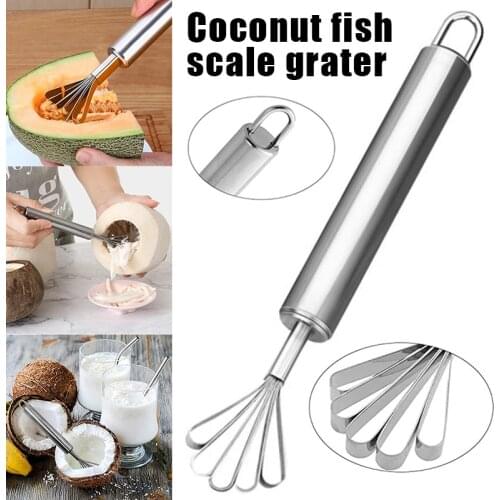 1/2pcs Multifunctional Coconut Meat Grinder Coconuts Scraper Collecting Coconut Meat Tool M56