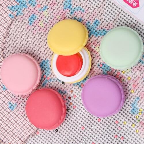 1SET Macarons Shape Diamond Painting Clay Glue Storage Box For Embroidery Cross Stitch Crafts Point Drill Pen Drilling Mud Tools