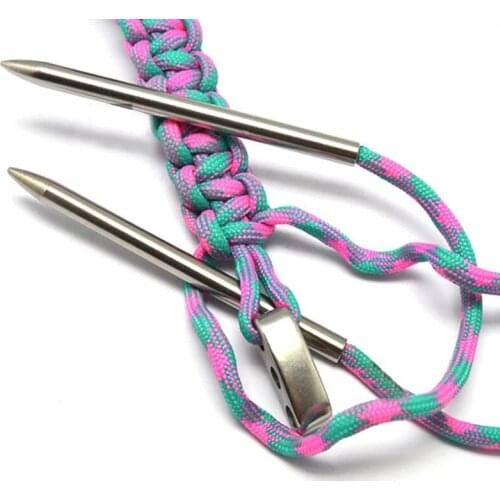 1pcs 550 Paracord Bracelet Lacing Weaving Needles Stainless steel FID Length 7.8CM Suitable For Leather Lace Woven Stitching