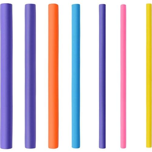 10pcs Flexible Hair Curling Rod Hair Curler Makers Soft Foam DIY Rollers Hair Styling Magic Portable Hair Curlers Tool