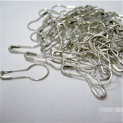 300Pcs Small Metal Silver Safety Pins 0.8" / 20mm Gourd Pin AA7687