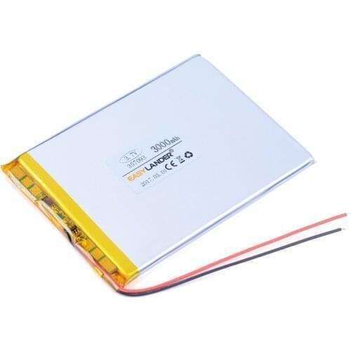 357093 3.7V 3000mAh Li-Polymer Battery For Tablet PC 7" Oysters T72HMi 3G PSP IPAQ DVD E-book Power bank U25GT Q88 A13 PD10 3G