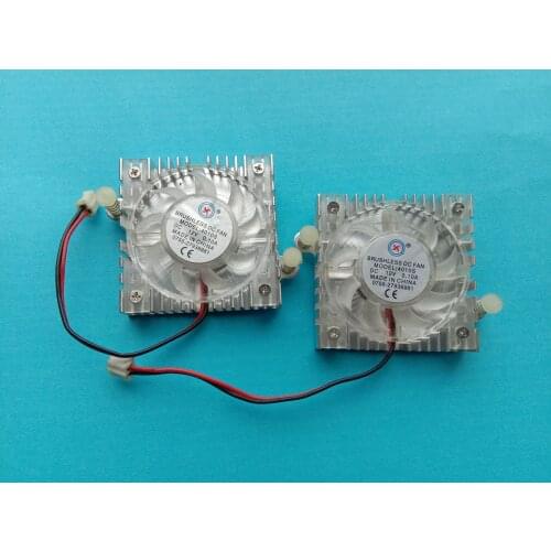 40 Pcs Brushless DC Cooling Fan 12V 4010S 9 Blades White with Heatsink 40x40x10mm Sleeve-bearing