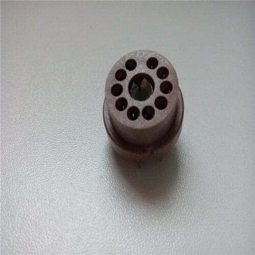 8pcs bakelite tube socket GZS10-A 10 pin seat tube socket silver foot PCB for D9J2 B-7031/DZ10 tube amplifier