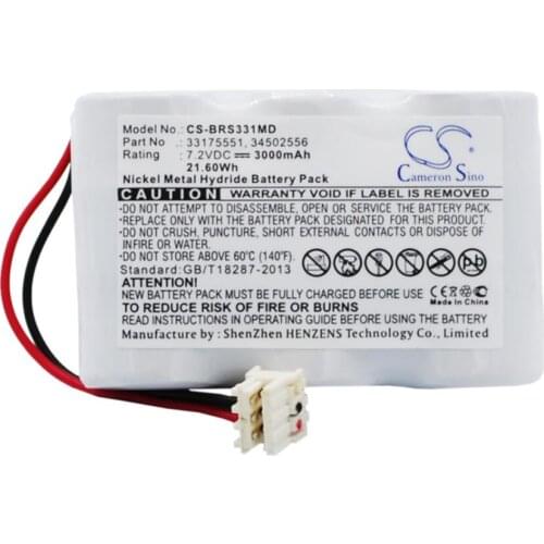 Cameron Sino 3000mAh battery for B.BRAUN Vista Basic 33175551 34502556 Medical Battery