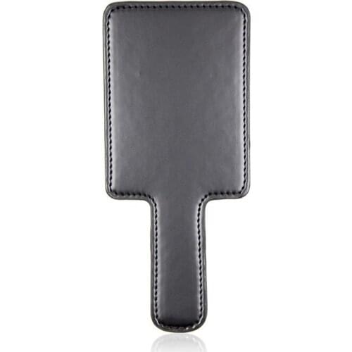 Black Leather Tempo Flap Fun Flirting Leather Slap Spanking Bondage Spanking Flirting Toys Paddle
