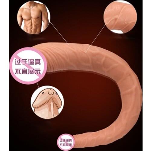 Double dong Lesbian sex toys for women double dildos gay long huge dildo realistic penis 3 size Optional double dildos