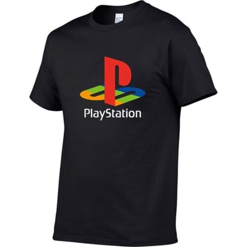 PS Mens Tshirt Xbox game playstation T-shirt Mens streetwear T shirt HipHop O-neck short-sleeved summer cotton T-shirt tees