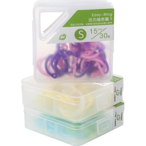 Creative Plastic Multifunction Circle DIY Album Loose Leaf Book Binder Hoop Ring