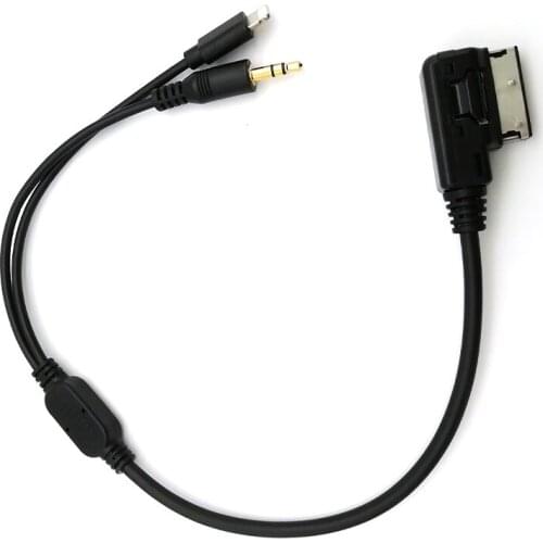 MMI Music AUX Cable Cord 8 pin Charging For Mercedes-Benz IPOD IPHONE