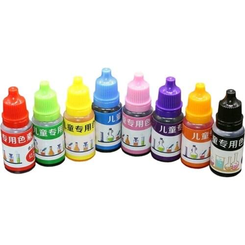 8 Colors 10ml Liquid Epoxy Resin Pigment Kit Art DIY Handmade Scented Candle Coloring Colorants Jelly Soybean Making
