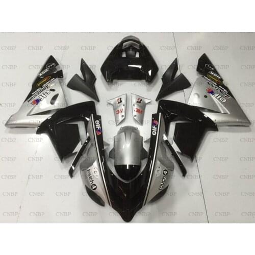 Ninja ZX 10r 2004 - 2005 Motorcycle Fairing for Kawasaki ZX10r 2004 Fairings Ninja ZX 10r 05 Silver Black Plastic Fairings