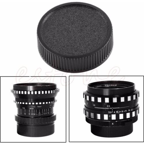OOTDTY 1Pc Rear Lens Cap Cover For M42 42mm 42 Screw Mount Black Lenses Accessories