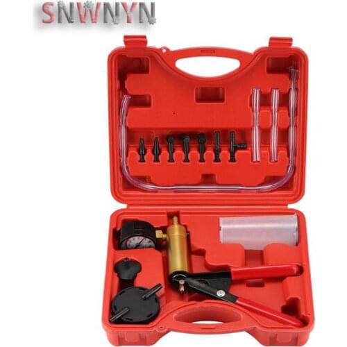 Hand-Held Car Vacuum Pressure Pump Tester Brake Fluid Bleeder Tool Brake Fluid Replacement Repair Tool Set