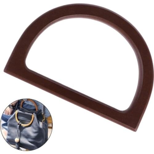 Wooden Handle Replacement DIY Handbag Purse Frame Bag Accessories