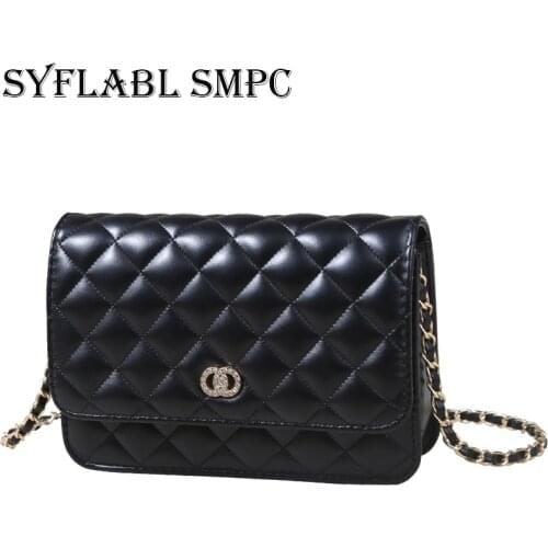 PU Leather Shoulder Bag for Women 2021 Simple Luxury Solid Color Crossbody Bag Ladie Design Fashion Handbag and Purses