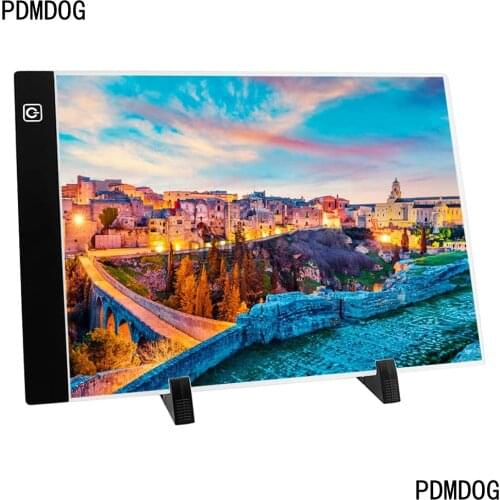 A3/A5 Size Three Level Dimmable Led Light Pad,Tablet Eye Protection Easier for Diamond Painting Embroidery Tools Accessories