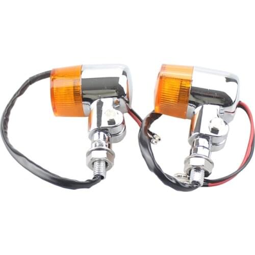 Turn Signal Lights Indicators Universal Motorcycle Cruiser Chopper Cafe Racer Old School Bobber Touring Dirt Bike Street Bike