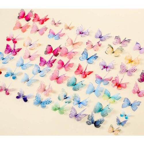 6pcs/set Butterfly Hair Clips for Girls Kids Glitter Barrette Ornaments Wedding Hairpins Hair Accessories Styling Tools Headwear