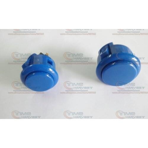 10 pcs original (OBSF-30) or (OBSF-24) Sanwa Push Button Royal blue Pushbutton for Arcade Game Machine Game cabinet accessories