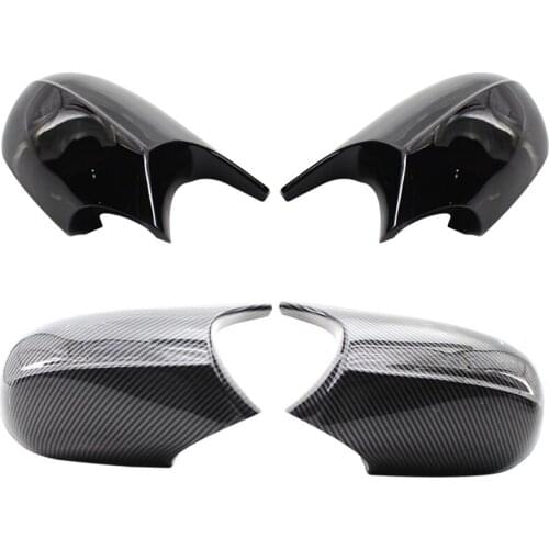 2PCS Car Rearview Mirror Cover Rear View Cap Trim for BMW- 1/3 Series E90 E91 E92 E81 2008-2011