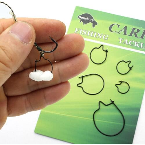 20PCS Carp Fishing Accessories Fishing Bait Clip Boilie Hooks Baits Hair Rig Fishing Tackle Live Bait Carp Chod Swivels Lure