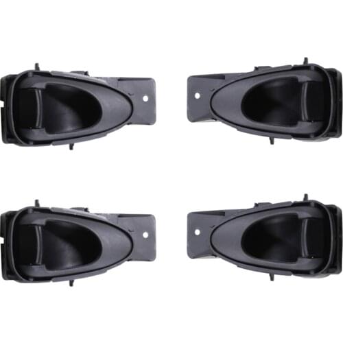 4PCS INSIDE INTERIOR DOOR HANDLE For Daewoo Lanos 1998 1999 2000 2001 2002 W/ Sport Pkg Inside Handle RH;LH (Front=Rear) A:Blac