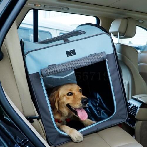 Pet car dog cage golden retriever tent out portable dog car mat large dog car kennel