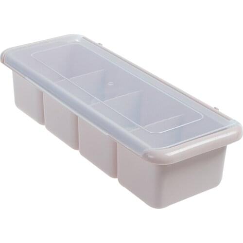 BF040 Kitchen Supplies spice jar Seasoning Box Condiment box Castor Sugar Bowl seasoning box with spoon 29*10.5*7cm